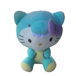 NWT 12.6” Sanrio Hello Kitty Green Dino Costume Plush Brand Dinosaur
